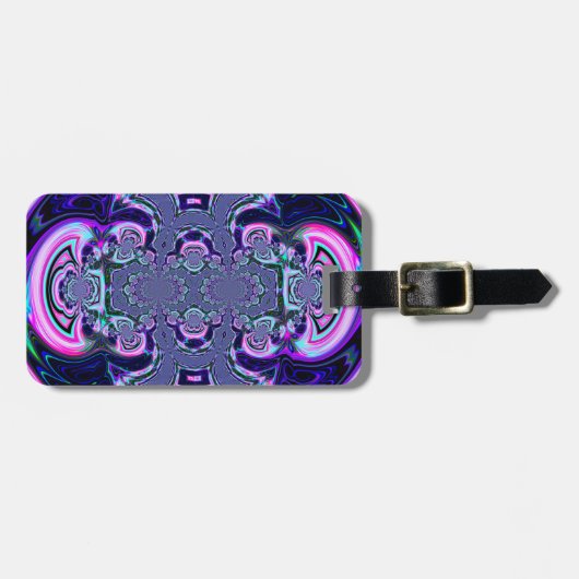 Blue Cosmic Spectacular Luggable Hoesje Bagagelabel (Voorkant horizontaal)