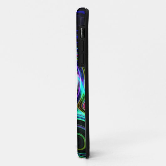 Blue Cosmic Swirl Phone Case (Achterkant/links)