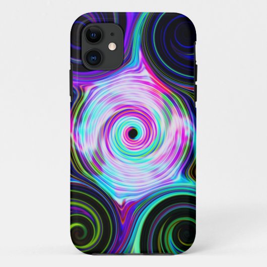 Blue Cosmic Swirl Phone Case (Achterkant)
