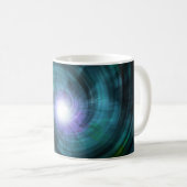 Blue Cosmic Twirl Koffiemok (Voorkant rechts)