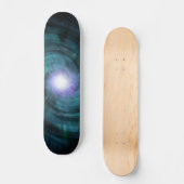 Blue Cosmic Twirl Persoonlijk Skateboard (Voorkant)