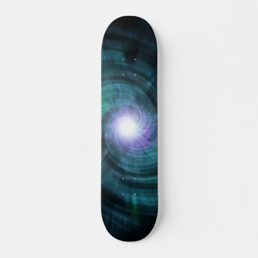 Blue Cosmic Twirl Persoonlijk Skateboard (Voorkant)