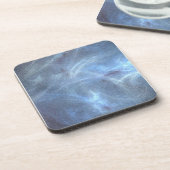 Blue Cosmos Abstract Drankjes Onderzetter (Linkerzijde)