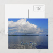 Blue Costa Rica Post Card Briefkaart (Voorkant / Achterkant)