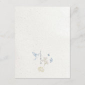 Blue Cotswolds Faux handgemaakt papier details bru Informatiekaartje (Achterkant)