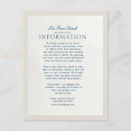 Blue Cotswolds Faux handgemaakt papier details bru Informatiekaartje