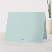 Blue Cottage Bike met Spring Flower Basket Kaart (Achterkant)