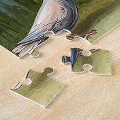 Blue Cottage Bike met Spring Flower Basket Legpuzzel (Zijkant)