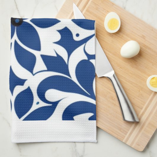 Blue Cottage Dish Handdoek (Quarter Fold)