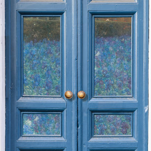 Blue Cottage Floral Impressionist Garden Decoupage Tissuepapier