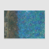 Blue Cottage Floral Impressionist Garden Decoupage Tissuepapier (Voorkant)