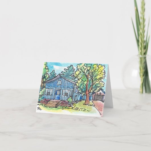 Blue Cottage Kaart (Voorkant)
