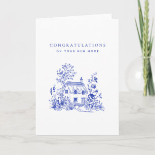 Blue  Cottage Nieuw Home Gefeliciteerd Kaart
