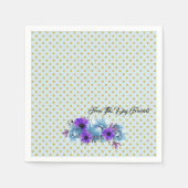 Blue Cottage Rozen Rustic Wedding Suite Servetten (Voorkant)