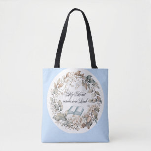  Blue Cottage Tuin Boekenliefhebbers Tote Bag