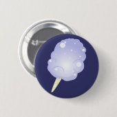 Blue Cotton Snoep Ronde Button 5,7 Cm (Voorkant /achterkant)