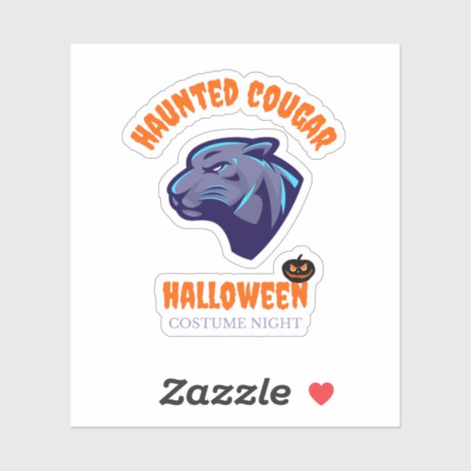 blue cougar sticker (Vel)