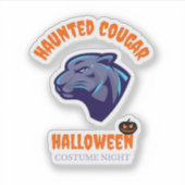 blue cougar sticker (Voorkant)
