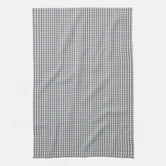 Blue Country Gingham Theedoek (Verticaal)