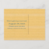 Blue Country Guitar Save the Date Briefkaart (Achterkant)