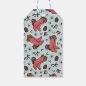 Blue Country Merry Christmas naar Gift Label Cadeaulabel (Achterkant)