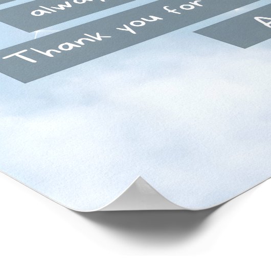 Blue Courage Kindergebed Poster (Hoek)