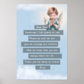 Blue Courage Kindergebed Poster (Voorkant)