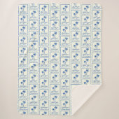 Blue Cove Sherpa Deken (Voorkant)