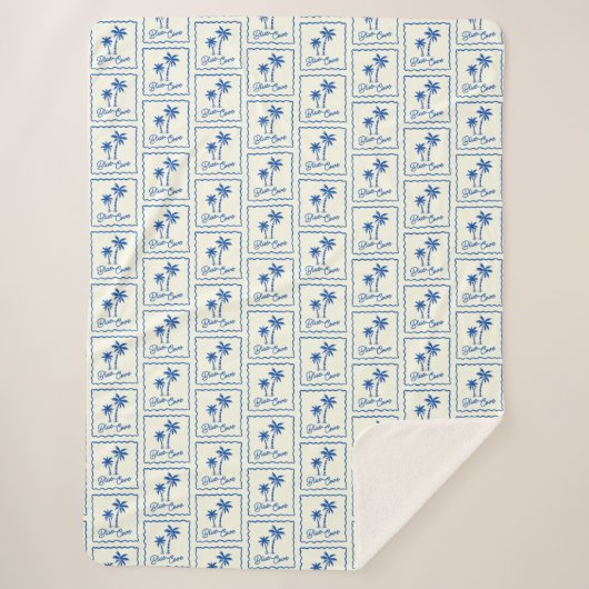 Blue Cove Sherpa Deken (Voorkant)