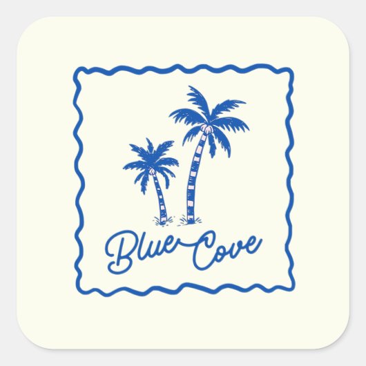 Blue Cove Sticker (Voorkant)