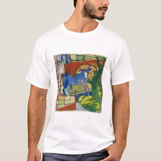 Blue Cow, 1914 (tempera op papier) T-shirt (Voorkant)