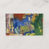 Blue Cow, 1914 (tempera op papier) Visitekaartje (Achterkant)