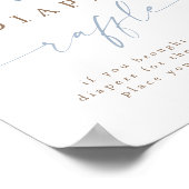 Blue Cowboy Clothesline Diaper Raffle Poster (Hoek)