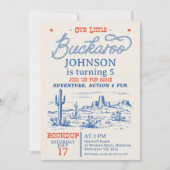  Blue Cowboy Little Buckaroo Verjaardag Kaart (Voorkant)