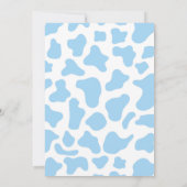 Blue Cowboy ONE Eerste Rodeo Verjaardagsfeest Kaart (Achterkant)