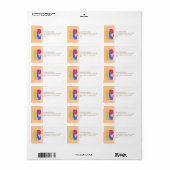 Blue Coyote Wolf Southwestern Art Design Etiket (Full Sheet)