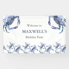 Blue Crab Birthday Banner