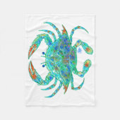 Blue Crab Blanket Fleece Deken (Voorkant)