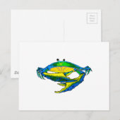 BLUE CRAB BRIEFKAART (Voorkant / Achterkant)