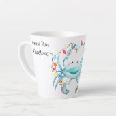 Blue Crab Christmas Mug Latte Mok (Linkerhoek)