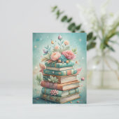 Blue Crab Coastal Beach Ocean Life Painting  Briefkaart (Staand voorkant)