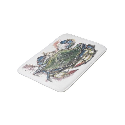 Blue Crab Custom Small Bath Mat (Gekanteld)