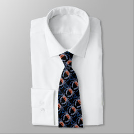 Blue Crab Design Mannen Stropdas