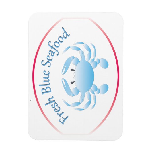 Blue Crab Fridge Magnet Magneet (Verticaal)