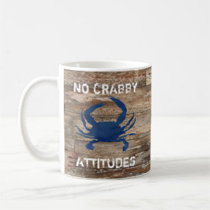 Blue Crab Geen Crabby Attitudes Koffie Mok