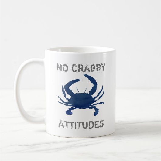 Blue Crab Geen Krabby Attitudes Koffiemok (Links)