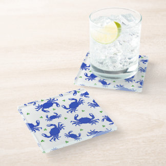 Blue Crab Glass Onderzetter