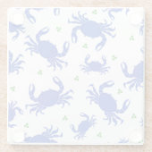 Blue Crab Glass Onderzetter (Achterkant)