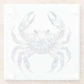Blue Crab Glass Onderzetter (Achterkant)