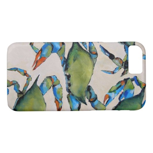 Blue Crab iPhone 7 hoesje (Achterkant (Horizontaal))